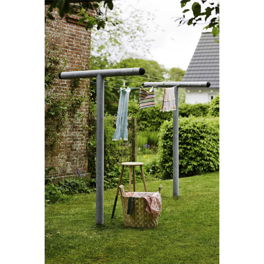 Plus PIPE Tørrestativ m/wire galvaniseret stål 130x520cm H200cm 18423-1