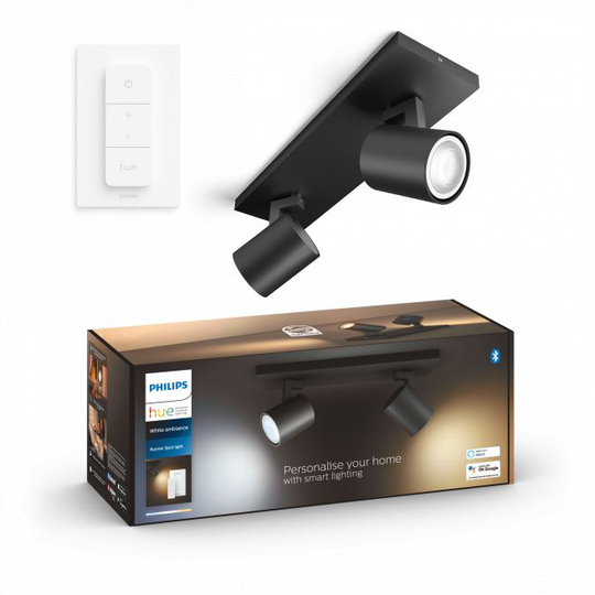 Philips Hue Runner Hue bar/tube Sort 2x5W 230V - 929003045701