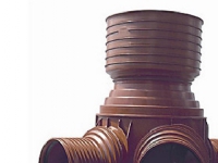 Rense-insp.brønd 425-315mm T3 - lige gennemløb og V. tilløb. Uponor PP