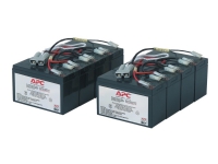 APC Replacement Battery Cartridge #12 - UPS-batteri - 2 x batteri - Blysyre - sort - for P/N: DL5000RMT5U, SU3000R3IX160, SU5000R5TBX114, SU5000R5TBX