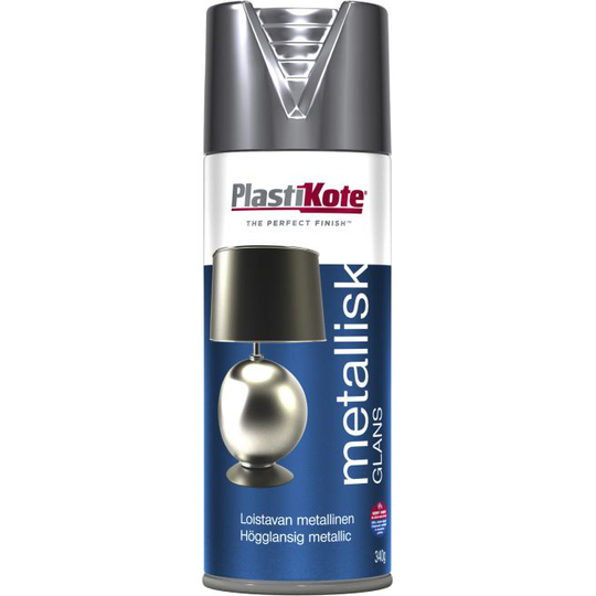 Plasti Kote Brilliant Metallic - 161 Sølv - 400ml