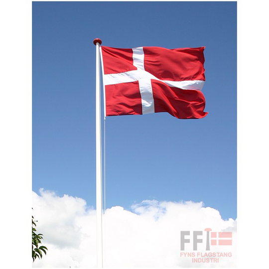 Glasfiberflagstang u/støtte 4 Meter