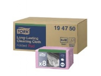 Rengøringsklud Tork Allround W8 30x38 cm Rød,8 pk x 40 stk/krt