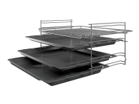 Bosch Serie | 4 HKR39A250U - Komfur - fritstående - bredde: 60 cm - dybde: 60 cm - højde: 90 cm - med selv-rengøring - rustfrit stål
