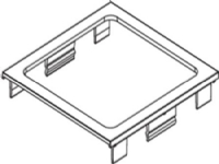 REHAU Ramme OPUS, 1 modul, til Signa Base kanal Perlehvid plast
