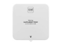Dispenser front Soap-In-A-Box Hair and Body Hvid blank til 450 ml poser,12 stk/krt