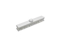 Gulvskrubbe 29 cm Stiv med Gevind PP Hvid,1 stk