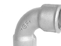 Bøjning 90° galvaniseret kort muffe/muffe 1