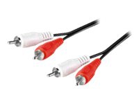 MicroConnect - Audiokabel - RCA han til RCA han - 3 m