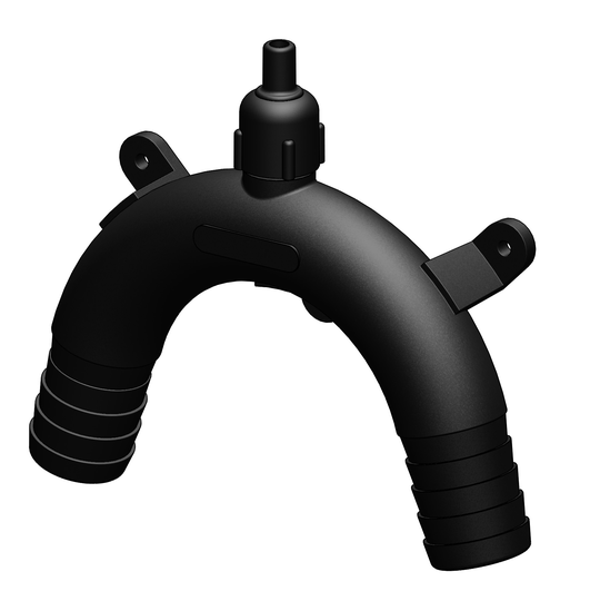 Tru-design Vakumventil 25 mm Sort Komposit