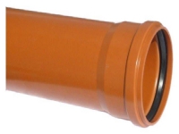 PVC-kloakrør 160x2000mm SN4 - flerlagsrør, EN13476-2. Ostendorf