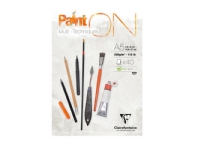Clairefontaine PAINT-ON blok A5 toplimet 40 ark hvid