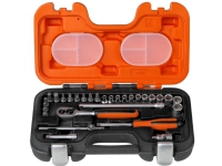 Bahco Topnøglesæt 1/4 med 29 dele (4-13 mm), Socket set, 1/4, Metric, 23 hoved(er), 4,4.5,5,5.5,6,7,8,9,10,11,12,13 mm, Stål