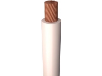 Monteringsledning, halogenfri 1X1,0 mm² H05Z-K hvid 300/500V spole, ledningsdiameter 2,8 mm - (200 meter)