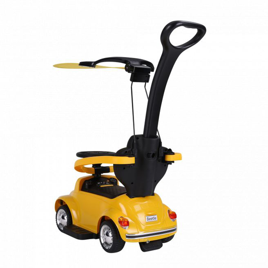 Elbil/gåbil Volkswagen licens Beetle NORDIC PLAY Speed 6V med parasol - 805-764