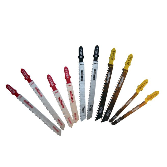 Millarco Stiksavblade - 10 stk. assorteret "T"