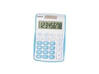 Genie 120 B, Lomme, Skærm, 8 cifre, 1 Linier, Batteri/Solar, Blå, Hvid