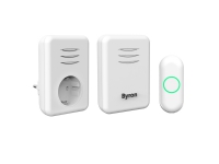 Byron DBY-22316, Hvid, 80 dB, IP44, Plast, Digital, Trådløs