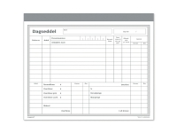 Bilagsblok Mayland, Dagseddel, med kopi, 148 x 200 mm, 2 x 50 blade