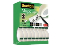 Tape 3M Scotch Magic 810 19mm x 33m (pakke á 24 stk.)