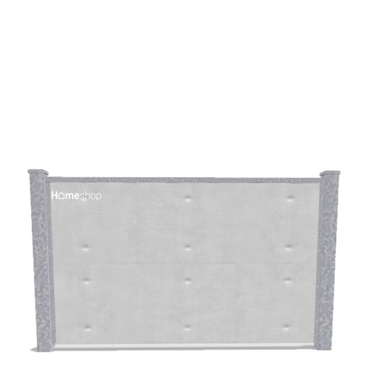 Wimex Aalborg Royal Fibercement Hegn - Grey Startsæt H 90 cm B 197 cm