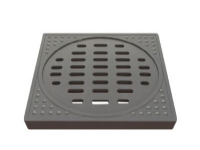 Brøndkarm med rist 600mm - komposit, firk. 690x690mm, H=85mm, kl. B125