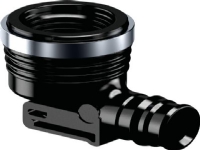 Uponor Q&E vinkel 90° med muffe PPSU sort 16 mm x 12