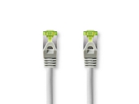 Nedis - Netværkskabel - RJ-45 (han) til RJ-45 (han) - 2 m - 6 mm - SF/UTP - CAT 7 - formet, rund, knastfri, guldglimtede kontakter - grå