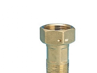 Forskruning 1/2'' x 3/4'' - DN15, for bimåler. Med kort omløber og pakning