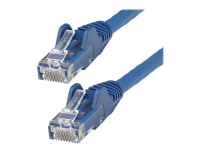 StarTech.com 1m LSZH CAT6 Ethernet Cable, 10 Gigabit Snagless RJ45 100W PoE Network Patch Cord with Strain Relief, CAT 6 10GbE UTP, Blue, Individuall