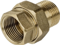 Perfexim straight brass union with spherical end 1/2 (07-147-0150-000)