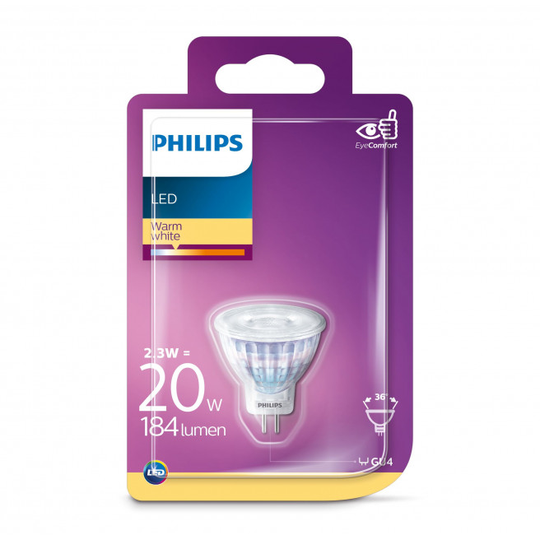 Philips LED spot 20W 35 MM MR11 varm hvid ikke dæmpbar 1 stk - 8718699659462