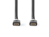 Nedis - USB-kabel - USB-C (han) til USB-C (han) - USB 3.2 Gen 2 - 5 A - 2 m - antracit (sort)