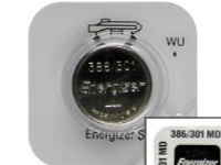Energizer 301/386, Single-use battery, Sølv-oxid, 1,55 V, 1 stk, 130 mAh, Sølv