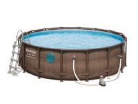 Bestway Power Steel Swim Vista II 488 x 122 cm m/pumpe, stige m.v.