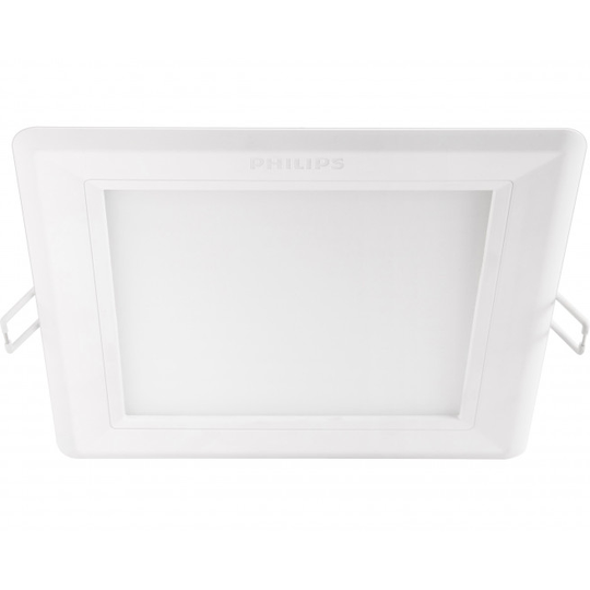 Philips Firkantet Hadron LED-downlight, Hvid 1x12W