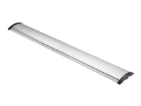 DELTACO OFFICE Aluminum floor cable cover, 1104 x 139 mm, silver