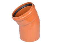 PVC-bøjning 30°, 315mm - glat kloak, Uponor