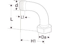 TA Radiator bøjning - 15mm bøjning t rad.vent