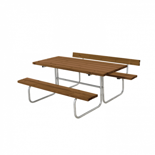Plus Classic Bord/Bænkesæt m/1 ryglæn - 177 cm - Teak - 185871-17