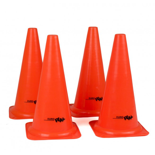 4 orange kegler - 38 cm