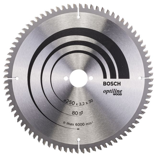 Bosch Kap & Geringsavkl 250x3,2x30mm 80 Tdr - 2608640645