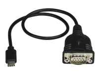 StarTech.com USB C to Serial Adapter Cable 16 (40cm), USB Type C to RS232 (DB9) Converter Cable, USB-C Serial Cable for PLCs, Scanners, Receipt Prin