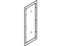 CUBIC Låge med rude TRM komplet 2x3 modul, 758x566 mm BxH, inkl. hængsler, ekskl. greb. For målerfelt