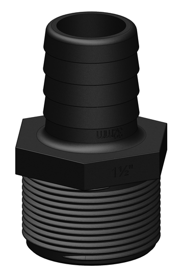 Tru-design Slangstuds 1 1/2 32mm Sort Komposit