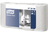Køkkenrulle Tork hvid 2-lags 20,4m, pakke med 20 ruller, velegnet til aftørringsopgaver i hverdagen
