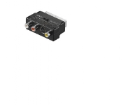 Goobay AVK 196, SCART (21-pin), 3 x RCA + S-Video, Hanstik, Hunstik, Sort