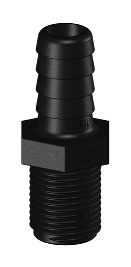 Tru-design Slangekobling 1/2-16 mm udv. Komposit