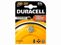 Duracell 301, Single-use battery, SR43, Sølv-oxid, Knap/mønt, 1,5 V, 1 stk