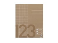 Regnehæfte Bantex 17x21 cm kvadreret 10x10 mm brun - (20 stk.)